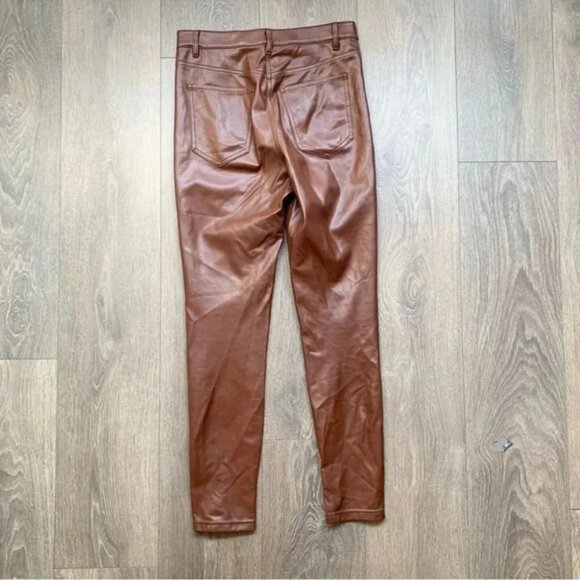 Aritzia Wilfred Free Charm Pant High waisted Vegan Leather legging Skinny ankle - Picture 12 of 13